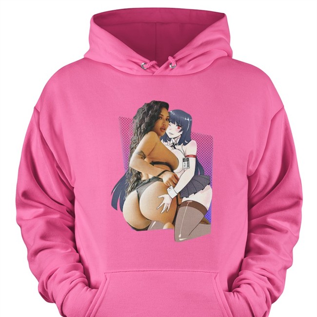 Yumeko X Ashley Black Shirts Ashley Vee Merch Annjelife Yumeko X Ashley Black Hoodie Ashley Vee Merch