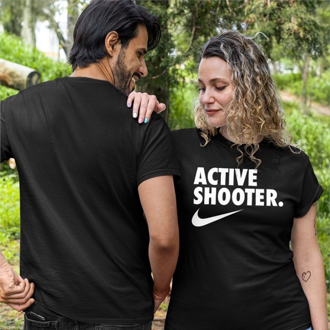 Active Shooter Tee Shirt Active Shooter Long Sleeve T Shirt That Go Hard Merch Shirts With Threatening Auras