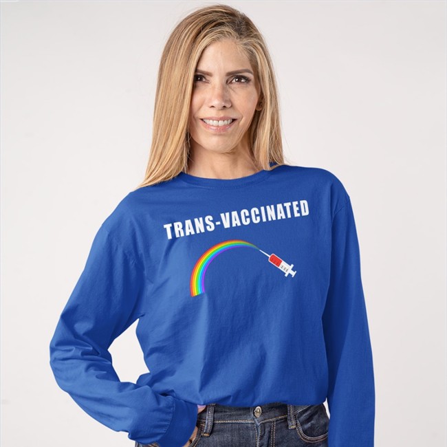 Trans-Vaccinated Rainbow Sweatshirt
