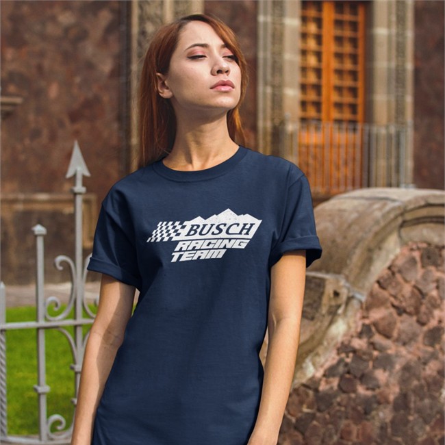 Busch Racing Team Tee Shirt Busch Beer Busch Racing Team Shirt Busch & Busch Light Merchandise