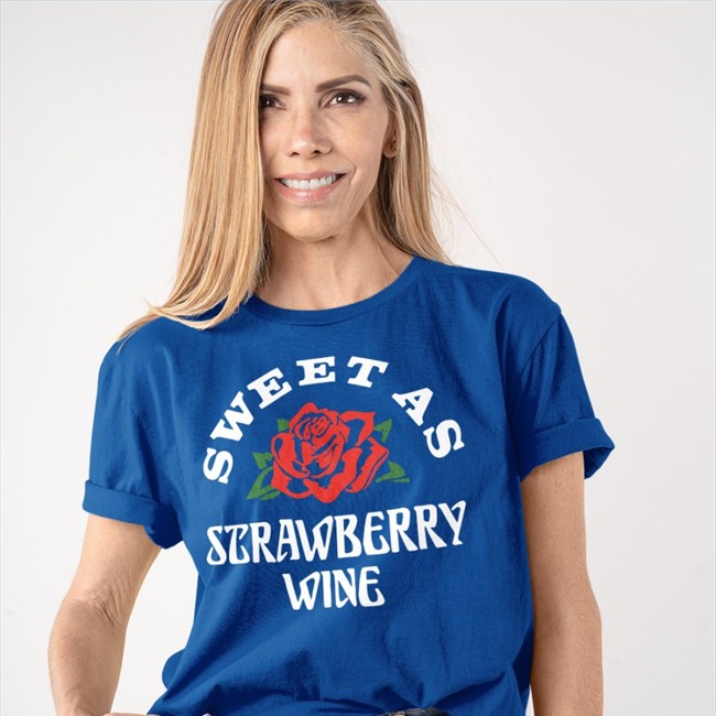 Sweet As Strawberry Wine Tee Chris Stapleton Merch