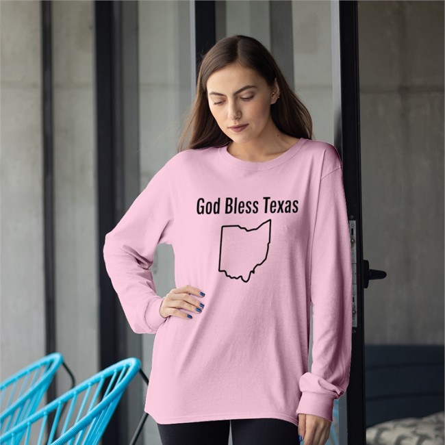 God Bless Texas Ohio Hoodie Lucca International Merch