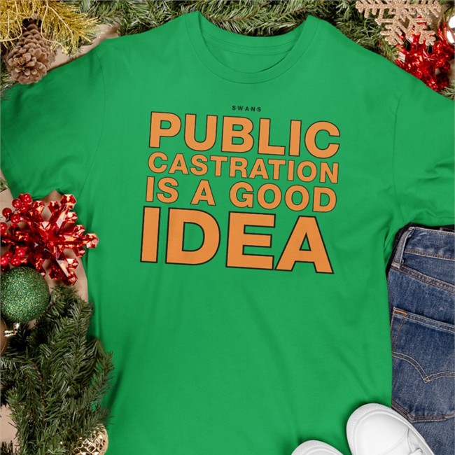 Swans Public Castration Is A Good Idea Shirts Shirts That Go Hard Merch Swans Public Castration Is A Good Idea Zip Up Hooded