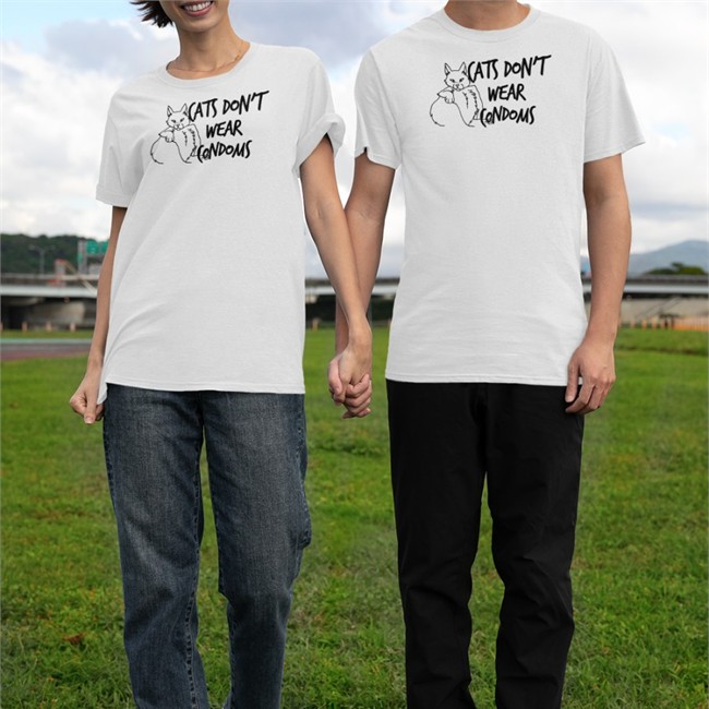 Cats Don't Wear Condoms Tee Shirt Cats Don't Wear Condoms V Neck T Shirt Shirts That Go Hard
