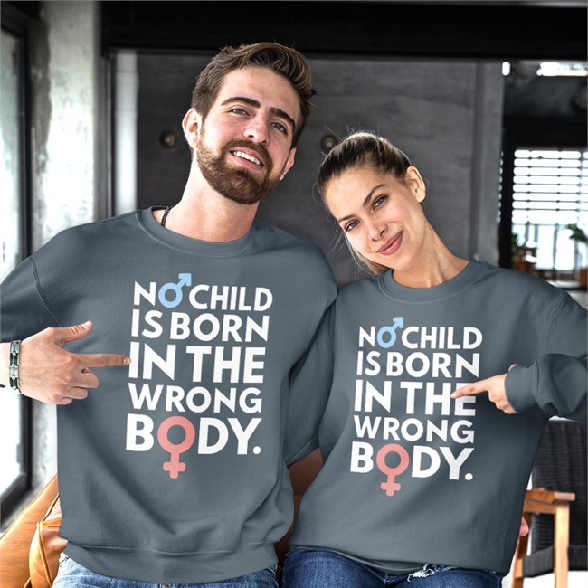Gays Against Groomers Merch No Child Is Born In The Wrong Body Hoodie Againstgrmrs