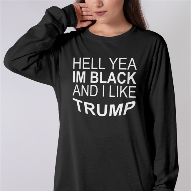 Zeekarkham Hell Yeah I’M Black And I Like Trump Hoodie Zeek “Conservative Gangsta” Arkham