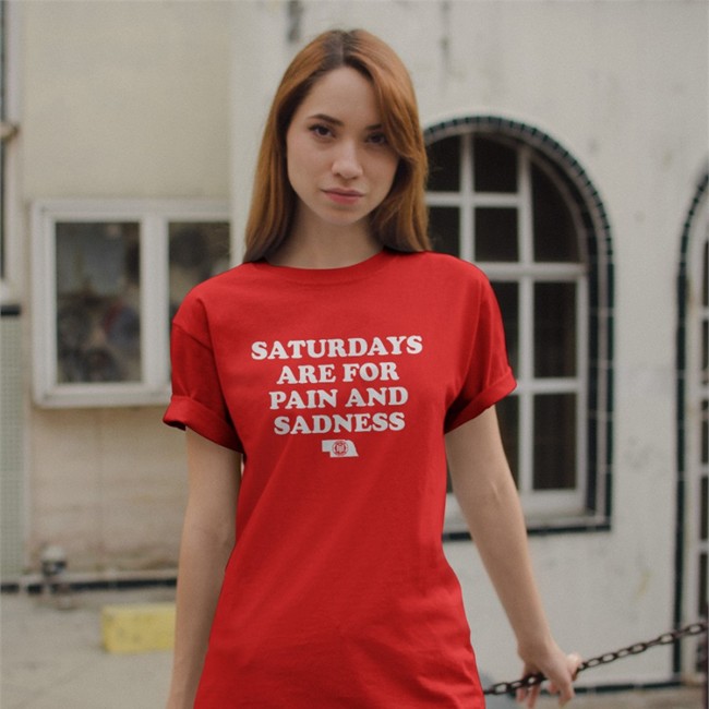 Saturdays Are For Pain And Sadness Sweatshirt Bbbprinting Nebraska Saturdays Are For Pain And Sadness T Shirt Triple B Bbbprinting Nebraska
