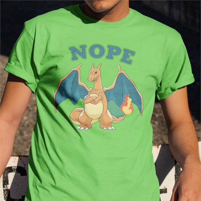 Charizard Nope Tee Shirt Lumituber Nope Shirts