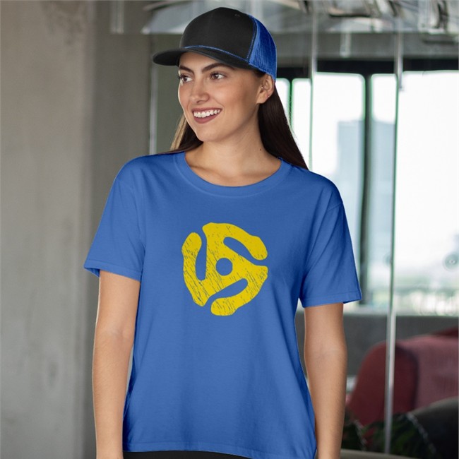 Super 70S Sports Store 45 Record Adapter T-Shirt