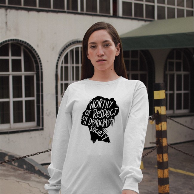 Worthy Of Respect In A Democratic Society Tee Vicky Miller Worthy Of Respect In A Democratic Society Shirts