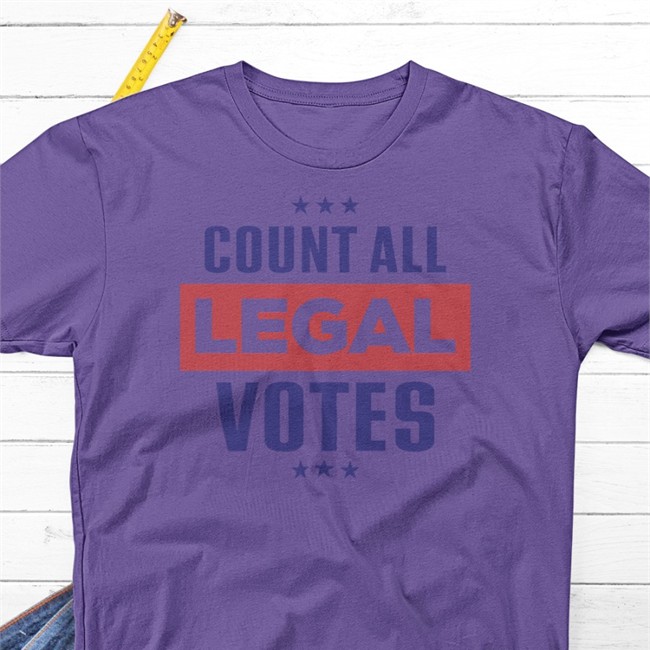 Count All Legal Votes shirt Johnrockshomes John M. Cameron White