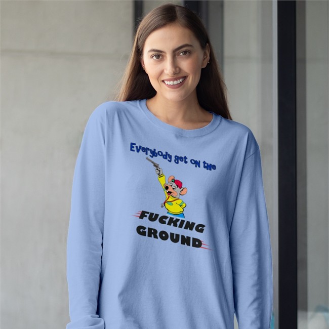 Everybody Get On The Fucking Ground Shirts Chuck E. Cheese Chuck E. Cheese Everybody Get On The Fucking Ground Shirt Justin Nothinbutlag
