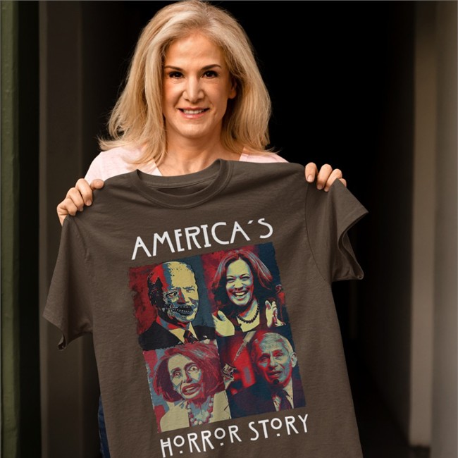 America's Horror Story Shirt Black Kamala Harris Biden Nancy Pelosi Anthony Fauci America's Horror Story Hoodie Catherine