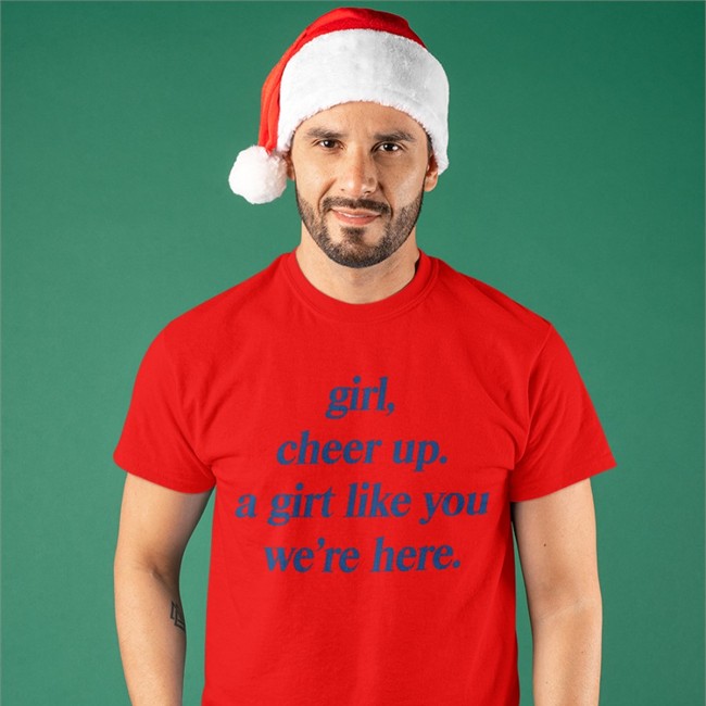 Girl Cheer Up A Girl Like You We're Here Hooded Sweatshirt Poorly Translated Shirts