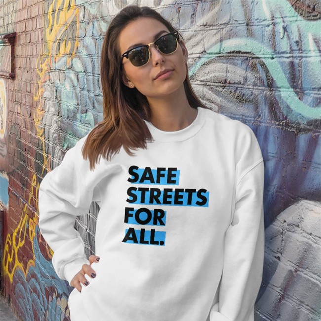Safe Streets For All Tank White Safe Streets For All White Hoodie