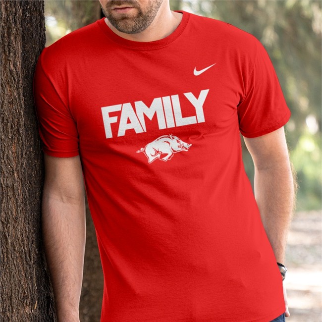Arkansas Razorback Family Hoodie Michael Musselman Family Long Sleeve Tee