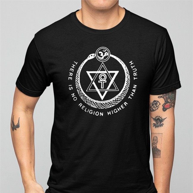 There Is No Religion Higher Than Truth T Shirt Black Jay Weinberg There Is No Religion Higher Than Truth T Shirt Night Channels Merch