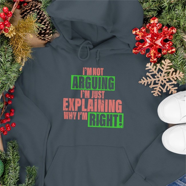 I'm Not Arguing Im Just Explaining Why I'm Right Baseball Sleeve Tee