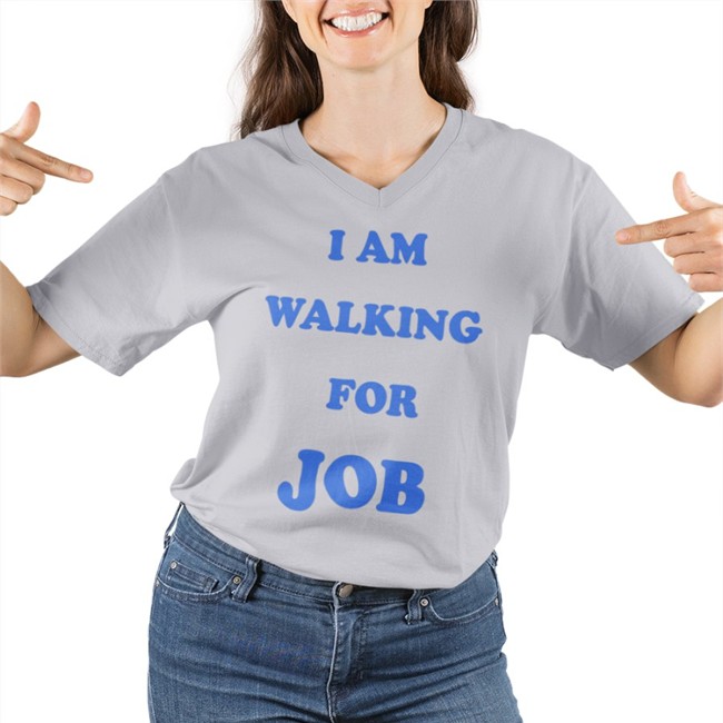 I Am Walking For Job Shirt I Am Walking For Job Shirt White Rohan Gupta BJP4India