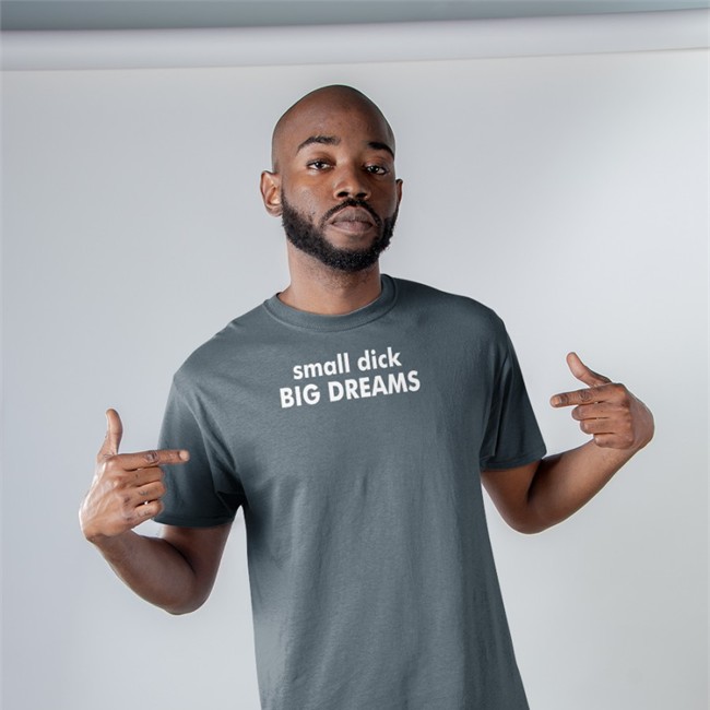 Shirts That Go Hard Small Dick Big Dreams Cap Dark Heather Small Dick Big Dreams Cap Hat