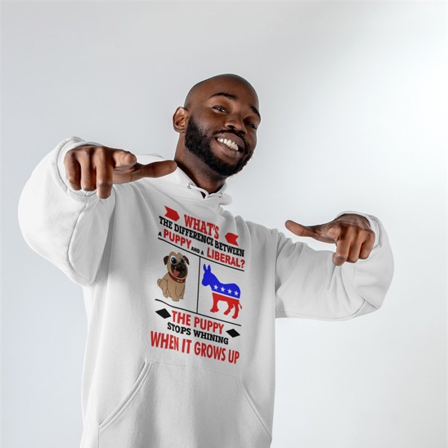 What's The Difference Between A Puppy And A Liberal T Shirt White By Cryptochronic?1776 What's The Difference Between A Puppy And A Liberal Cap