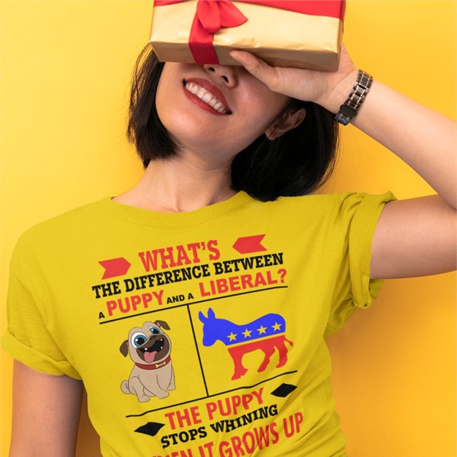 What's The Difference Between A Puppy And A Liberal Sweatshirt