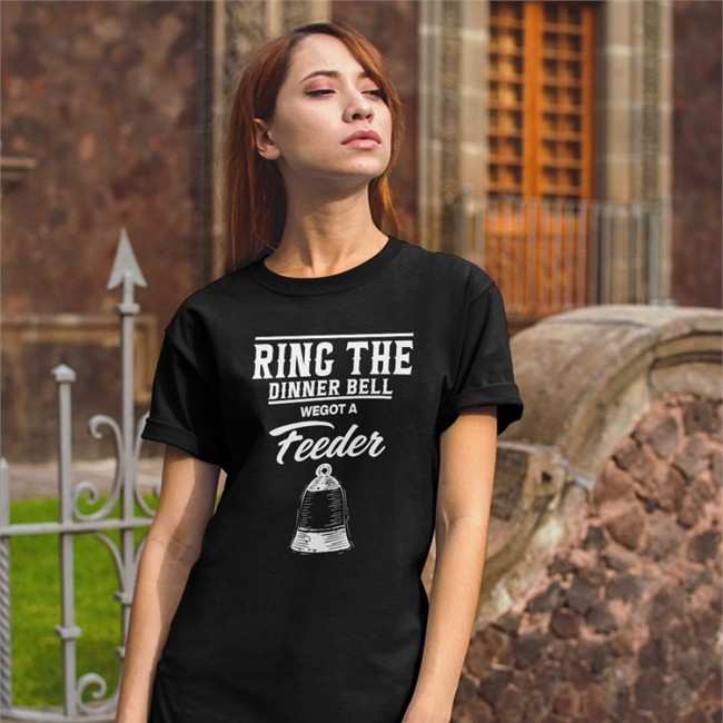 Original Piki Bruh Ring The Dinner Bell We Got A Feeder Shirt Blue