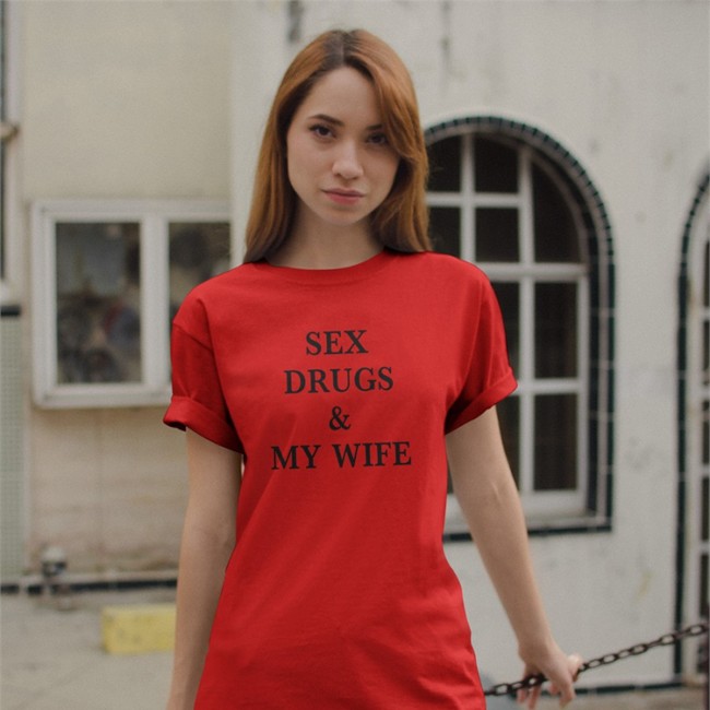Shirts That Go Hard Merch Sex Drugs & My Wife Shirts Shirts That Go Hard Merch Sex Drugs & My Wife Long Sleeve Tee