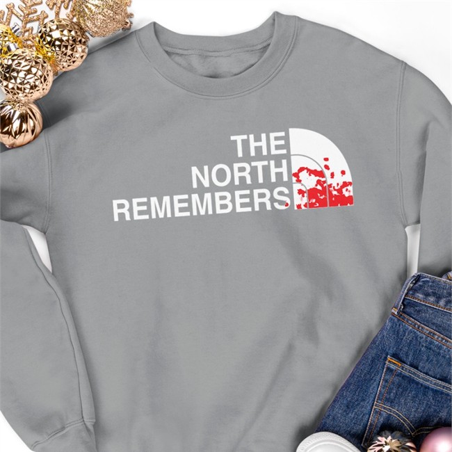 The North Remembers Strangethrift Sweatshirt Black Weird Thrift Store Shirts The North Remembers Tees Strangethrift