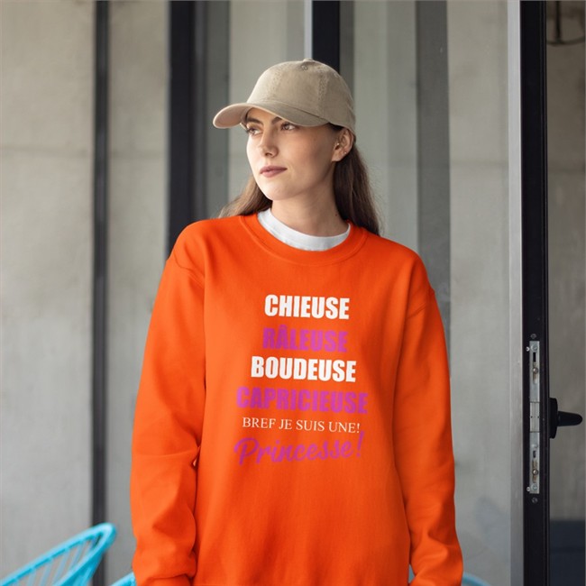 Chieuse Râleuse Boudeuse Capricieuse Bref Je Suis Une Princesse T-Shirt Goustan Le Cruel Chieuse Râleuse Boudeuse Capricieuse Bref Je Suis Une Princesse Sweatshirt Niemesia
