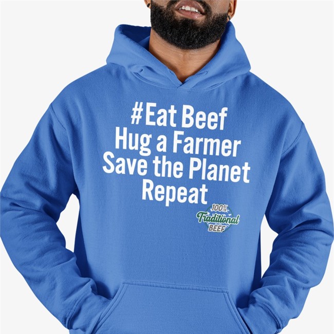 Eat Beef Hug A Farmer Save The Planet Repeat 100% Traditional Beef Tee Freethe74462554