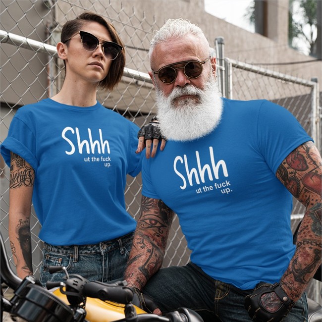 Shhhut The Fuck Up Long Sleeve Tee Shirt Weird Thrift Store Shirts