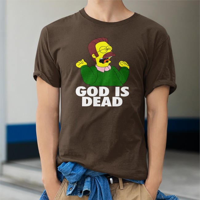 Shirts That Go Hard Ned Flanders God Is Dead Hoodies The Simpsons Shirts That Go Hard Ned Flanders God Is Dead Hooded Sweatshirt The Simpsons
