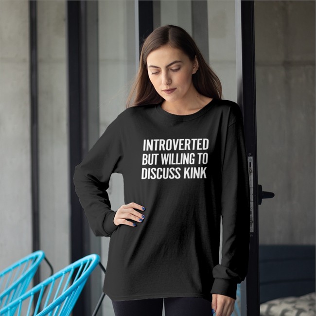 Maddie The Baddie Introverted But Willing To Discuss Kink Hooded Sweatshirt