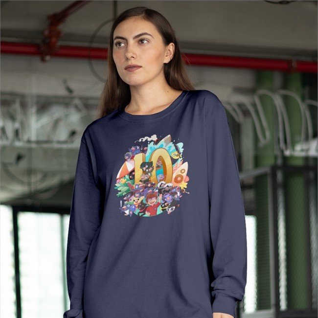 Creator Ink Shop Baby Pengy Plushie 10 Year Anniversary T Shirt NicoB7700 Creator Ink Shop Baby Pengy Plushie 10 Year Anniversary Long Sleeve NicoB7700