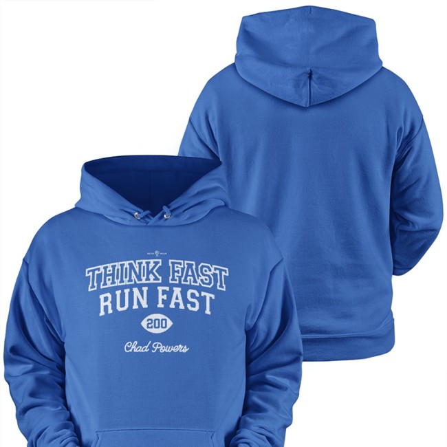 Rotowear Think Fast Run Fast Crewneck Sweatshirt Chad Powers Think Fast Run Fast Sweatshirt