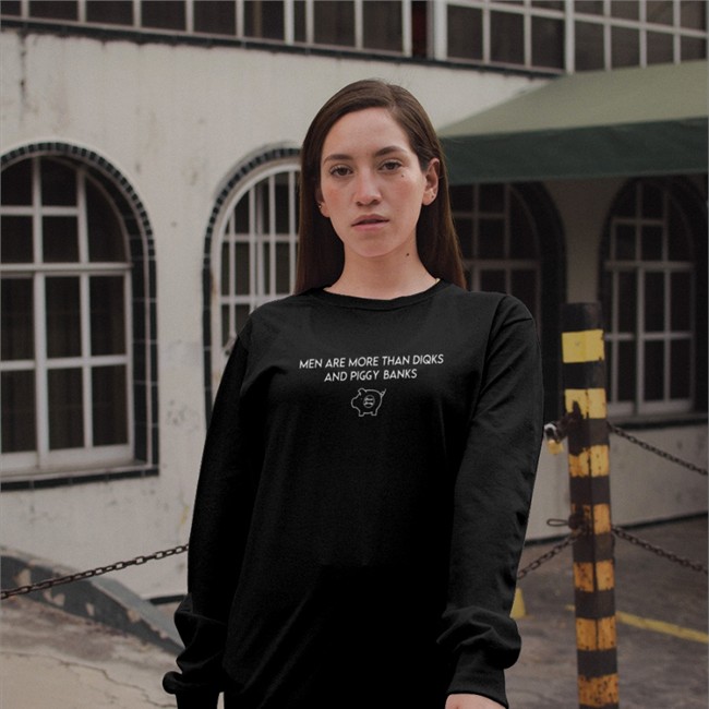 Men Are More Than Diqks And Piggy Banks Hoodie Black