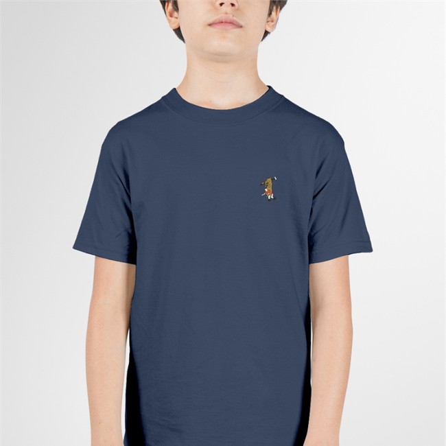 Creee Horse Riding Man Polo T Shirt Black