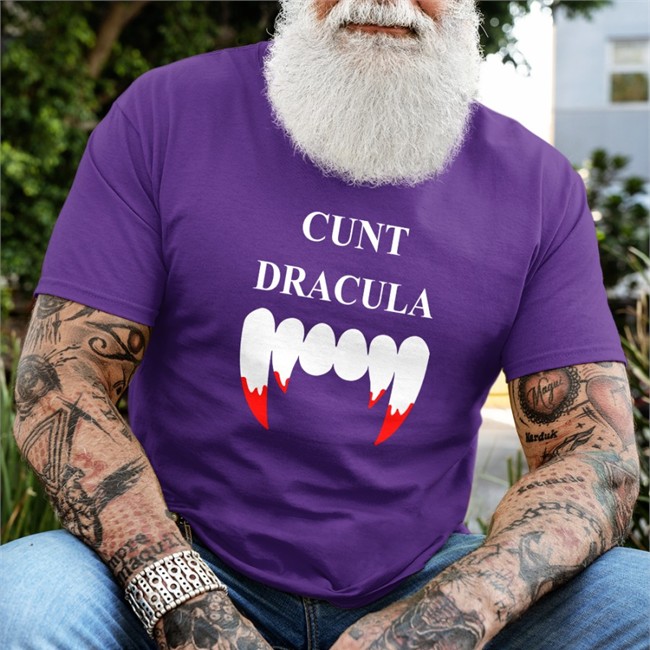 Cunt Dracula Sweatshirt Shirtsthtgohard Cunt Dracula T-Shirt Shirtsthtgohard Black