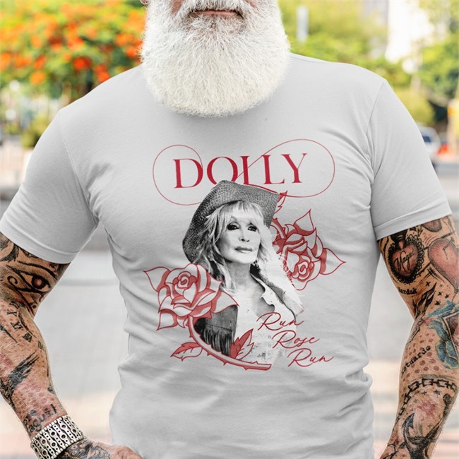 Adam Page Dolly Run Rose Run T Shirt Dolly Parton Merch