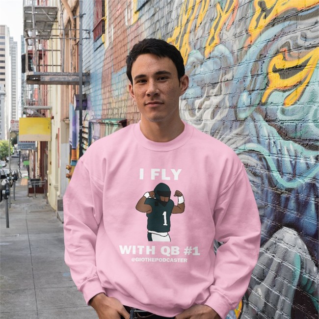 Bonfire Shop I Fly With Qb 1 T-Shirt The Giovanni Show Podcast Bonfire Shop I Fly With Qb 1 Sweatshirt By Shannon Algarin The Giovanni Show Podcast