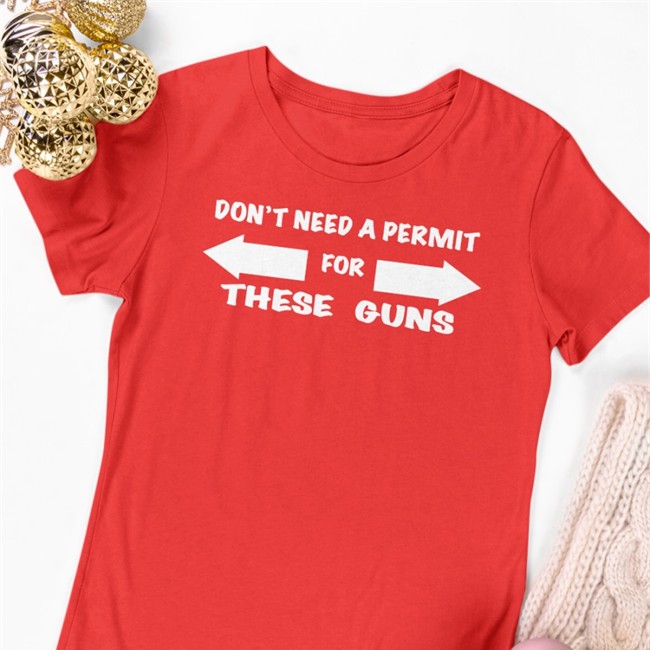 Evan Peters Don't Need A Permit For These Guns T Shirts Evan Peters Don't Need A Permit For These Guns Long Sleeve T Shirt