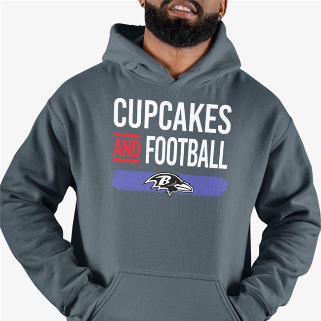Cupcakes And Football Sweatshirt Cupcakes And Football Long Sleeve T Shirt