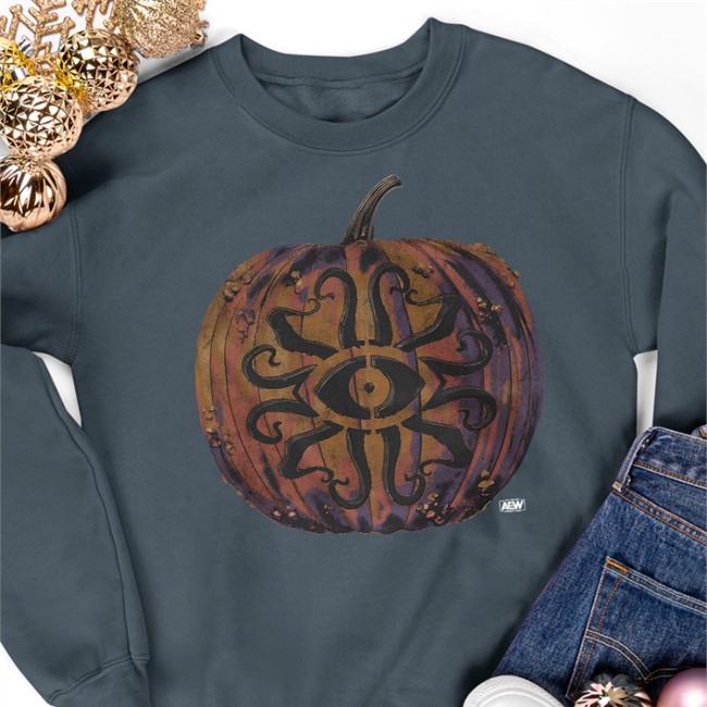 Aew Shop Halloween Dark Order Dark Gourder Hooded Sweatshirt Evil Uno Is Spooky