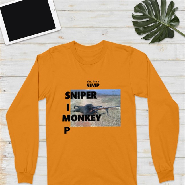 Shirts That Go Hard Yes I'm A Simp Sniper I Monkey P Sweatshirt Yes I'm A Simp Sniper I Monkey P T Shirt