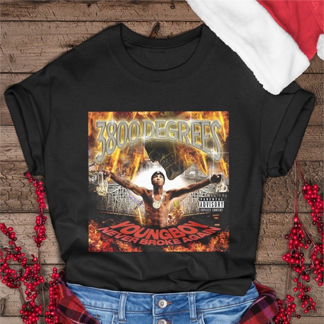 3800 Degrees Tee Shirt 3800 Degrees Youngboy Never Broke Again Tee Shirt Youngboy Access New Single