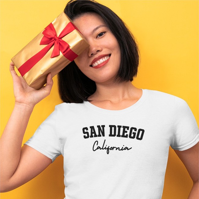 San Diego California Baseball Sleeve Tee San Diego California Tee