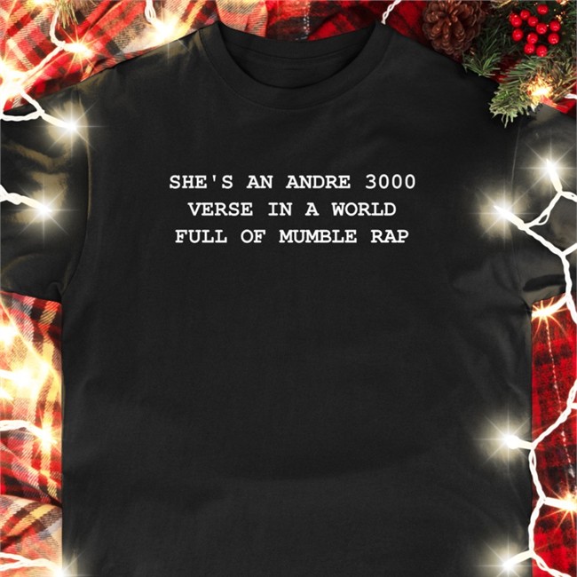 She's An Andre 3000 Verse In A World Full Of Mumble Rap Long Sleeve Tee Grey Jamzbond She's An Andre 3000 Verse In A World Full Of Mumble Rap Long Sleeve Tee Jamzbond