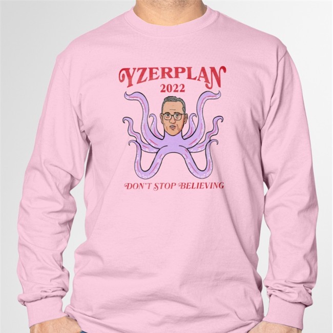 Don't Stop Believing Det Sweatshirt Barstool Sports Don't Stop Believing Det Yzerplan 2022 Crewneck