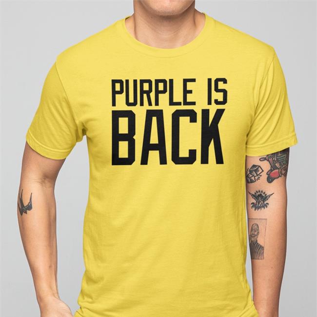 Purple Is Back Tee Dahlelama Store Merch